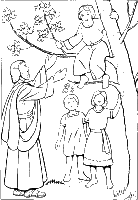 A coloring page of luke