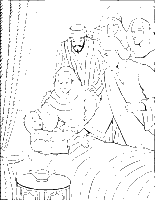 A coloring page of mark