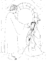 A coloring page of mark