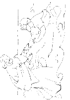 A coloring page of matthew