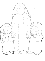 A coloring page of matthew
