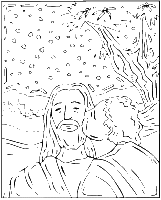 A coloring page of matthew