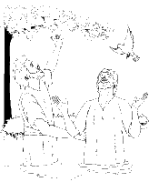 A coloring page of matthew