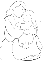A coloring page of matthew