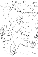 A coloring page of matthew