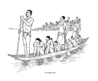 A coloring page of amistad