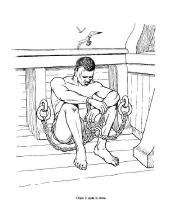 A coloring page of amistad