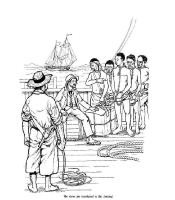 A coloring page of amistad
