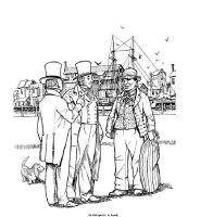 A coloring page of amistad