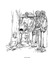 A coloring page of amistad