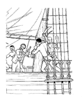 A coloring page of amistad