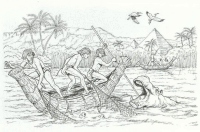 A coloring page of egypt