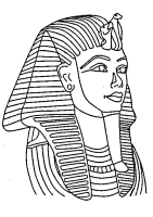 A coloring page of egypt