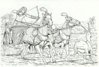 A coloring page of egypt