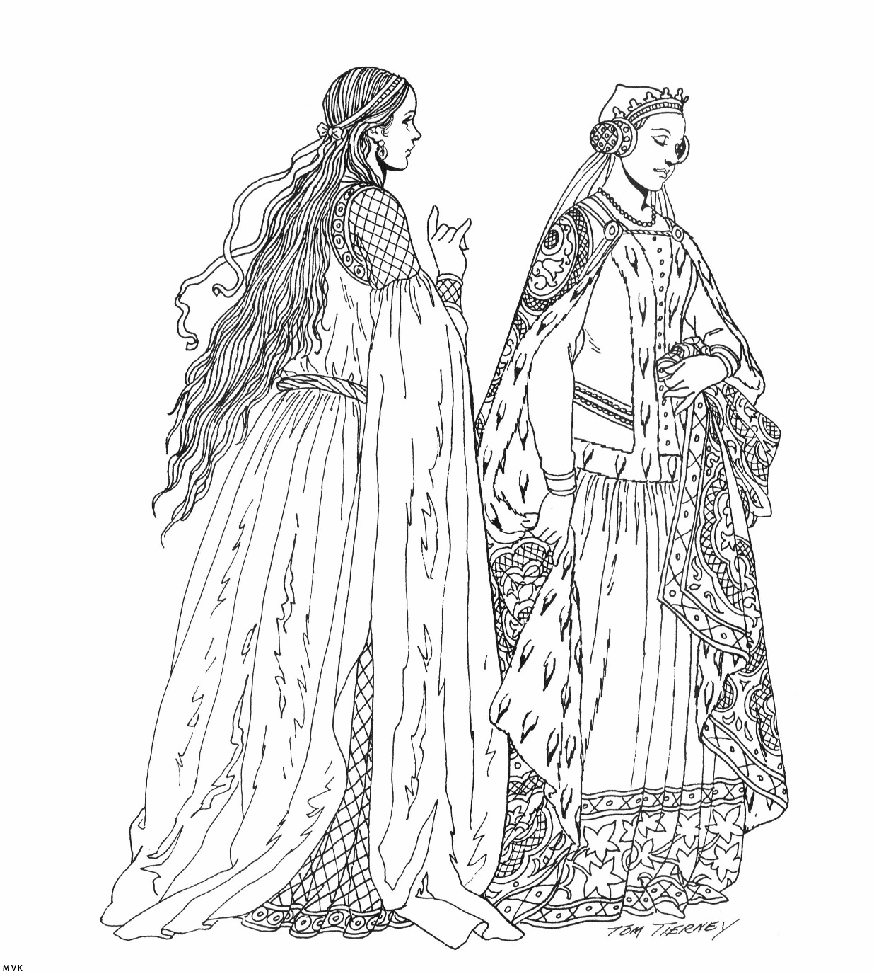 realistic medieval coloring pages - photo #1