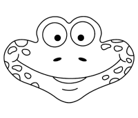 A coloring page of carnaval