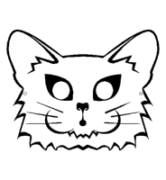 A coloring page of carnaval