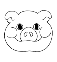 A coloring page of carnaval