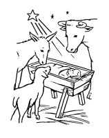 A coloring page of christmas