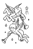 A coloring page of christmas