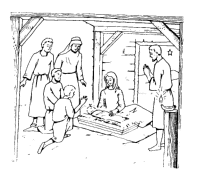 A coloring page of christmas