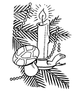 A coloring page of christmas