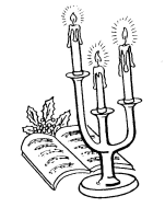 A coloring page of christmas
