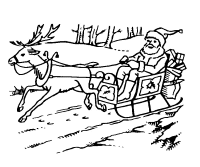 A coloring page of christmas