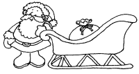 A coloring page of christmas