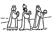 A coloring page of christmas