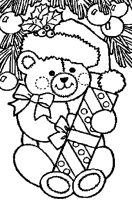 A coloring page of christmas