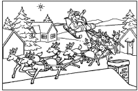 A coloring page of christmas
