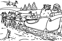 A coloring page of christmas