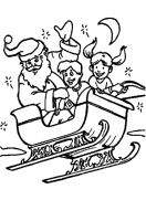 A coloring page of christmas
