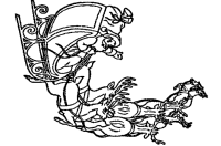 A coloring page of christmas