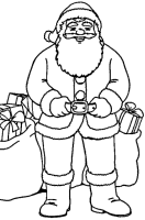 A coloring page of christmas