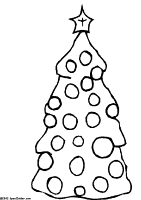 A coloring page of christmas