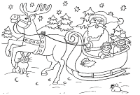 A coloring page of christmas