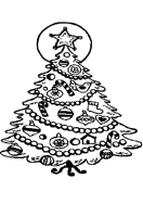 A coloring page of christmas