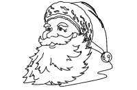 A coloring page of christmas