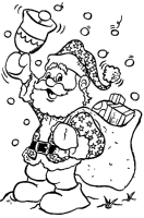 A coloring page of christmas