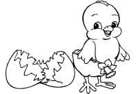 A coloring page of eastern