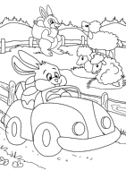 A coloring page of eastern