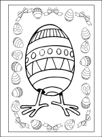 A coloring page of eastern
