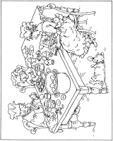 A coloring page of eastern