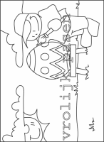A coloring page of eastern
