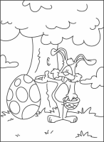 A coloring page of eastern