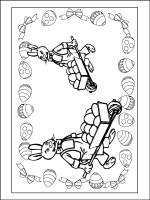 A coloring page of eastern