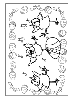 A coloring page of eastern