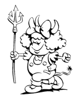 A coloring page of halloween